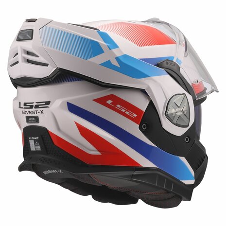 LS2 FF901 Advant X systeemhelm Nova glans wit blauw rood