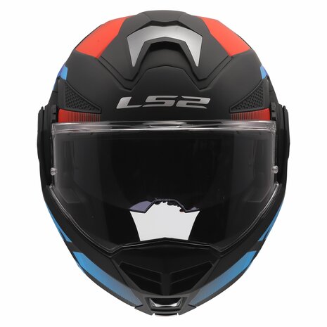LS2 FF901 Advant X systeemhelm Nova mat zwart rood blauw