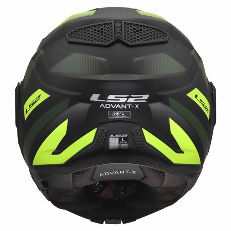 LS2 FF901 Advant X systeemhelm Nova mat zwart geel