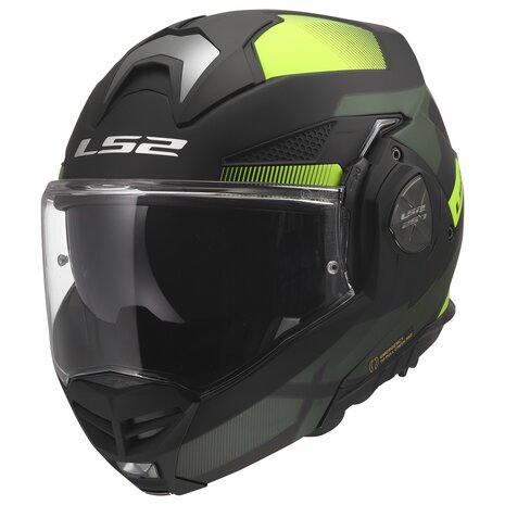 LS2 FF901 Advant X systeemhelm Nova mat zwart geel