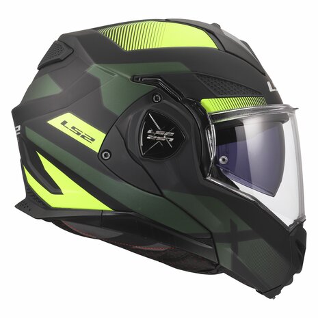LS2 FF901 Advant X systeemhelm Nova mat zwart geel