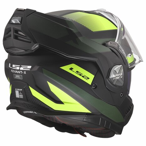 LS2 FF901 Advant X systeemhelm Nova mat zwart geel