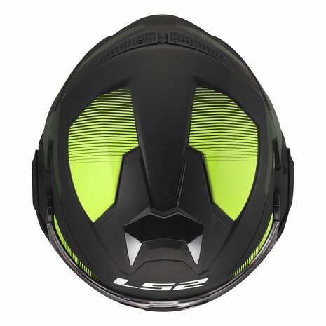 LS2 FF901 Advant X systeemhelm Nova mat zwart geel