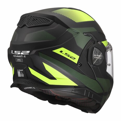 LS2 FF901 Advant X systeemhelm Nova mat zwart geel