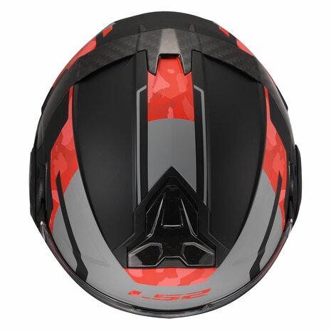 LS2 FF910 Advant II systeemhelm Glide mat zwart grijs rood