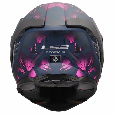 LS2 FF818 Storm III helm Burst mat zwart roze