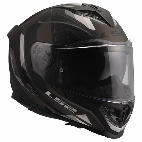 LS2 FF818 Storm III helm Sporty mat zwart grijs