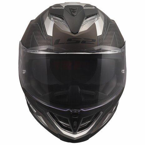 LS2 FF818 Storm III helm Sporty mat zwart grijs
