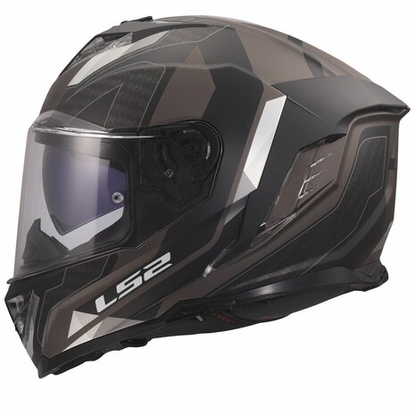 LS2 FF818 Storm III helm Sporty mat zwart grijs