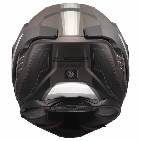 LS2 FF818 Storm III helm Sporty mat zwart grijs
