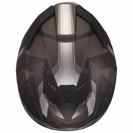 LS2 FF818 Storm III helm Sporty mat zwart grijs