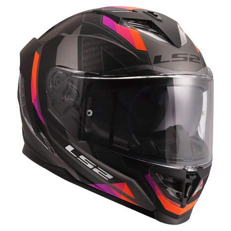 LS2 FF818 Storm III helm Sporty mat grijs paars