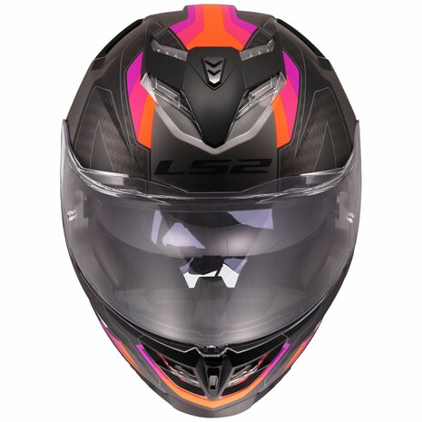 LS2 FF818 Storm III helm Sporty mat grijs paars