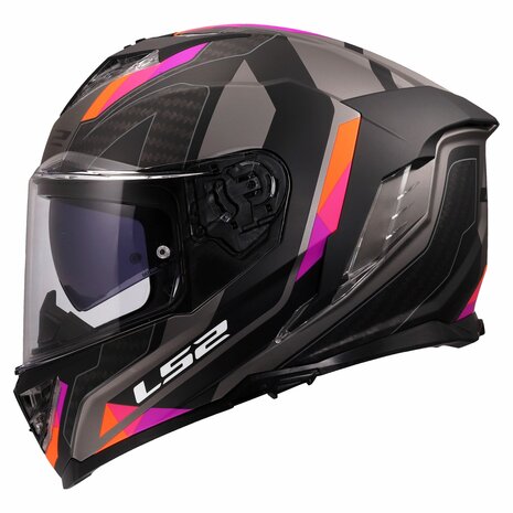 LS2 FF818 Storm III helm Sporty mat grijs paars