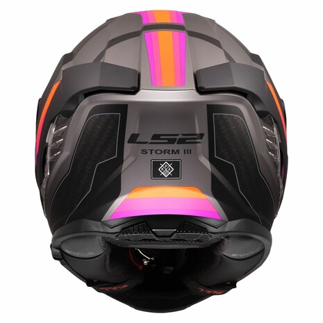 LS2 FF818 Storm III helm Sporty mat grijs paars