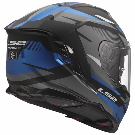 LS2 FF818 Storm III helm Komai mat zwart blauw
