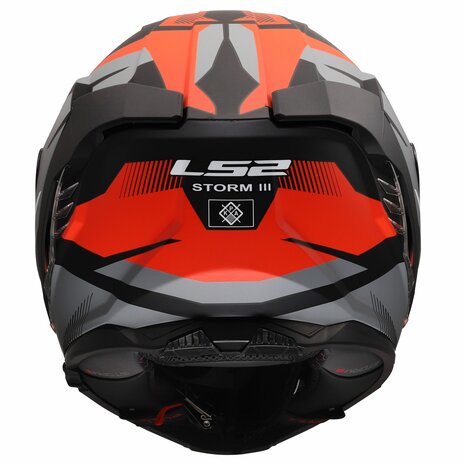 LS2 FF818 Storm III helm Komai mat zwart rood