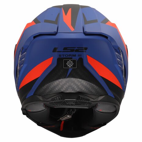 LS2 FF818 Storm III helm Dynamo mat blauw rood