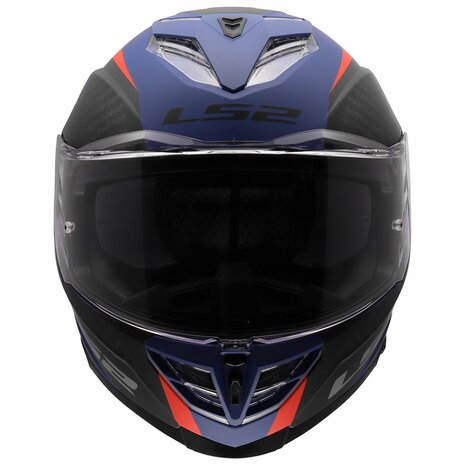 LS2 FF818 Storm III helm Dynamo mat blauw rood