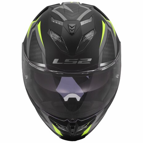 LS2 FF818 Storm III helm Dynamo mat zwart geel