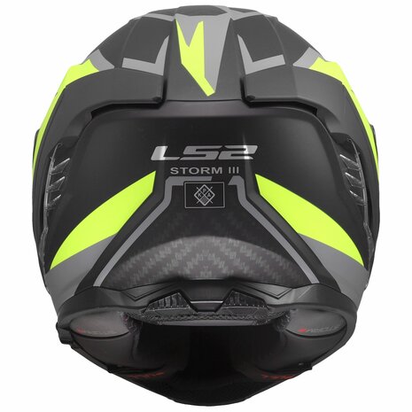 LS2 FF818 Storm III helm Dynamo mat zwart geel