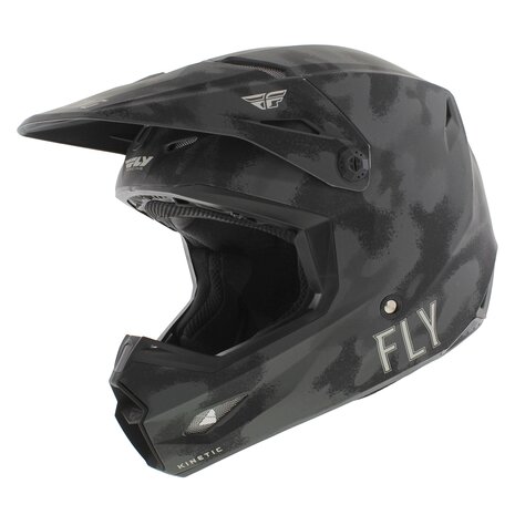 Fly Racing Kinetic crosshelm S.E. Tactic mat Grijs Camo