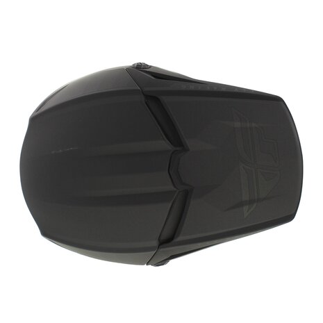 Fly Racing Kinetic crosshelm Drift mat zwart grijs - Maat XL