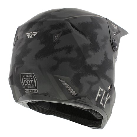 Fly Racing Kinetic crosshelm S.E. Tactic mat Grijs Camo