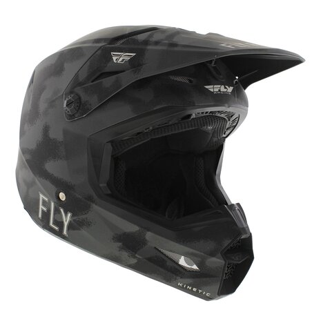 Fly Racing Kinetic crosshelm S.E. Tactic mat Grijs Camo - Maat XL
