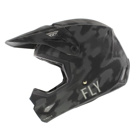 Fly Racing Kinetic kinder crosshelm S.E. Tactic mat Grijs Camo