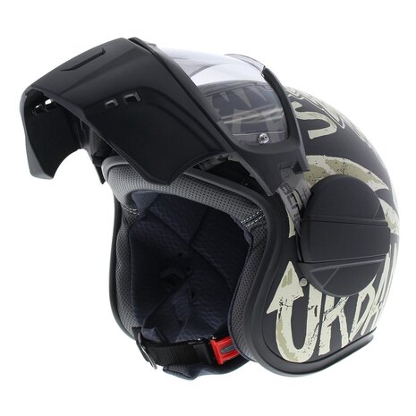 Caberg Ghost Nuke Helm - mat zwart wit - Maat S