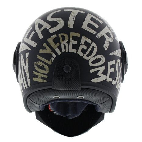 Caberg Ghost Nuke Helm - mat zwart wit - Maat S