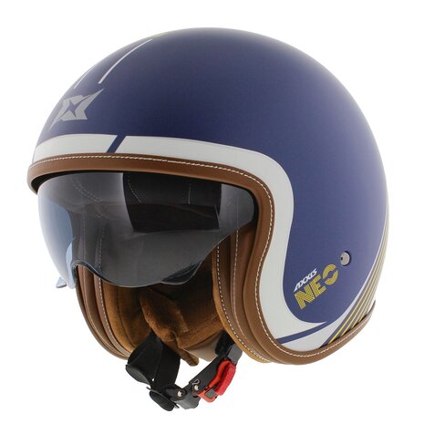 Axxis Jethelm Hornet S SV Neo mat blauw