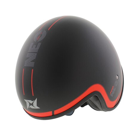 Axxis Jethelm Hornet S SV Neo mat zwart rood