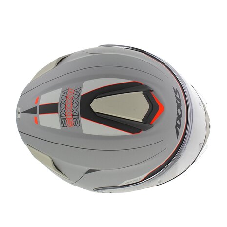 Axxis Storm S SV systeemhelm Genuine mat grijs zilver oranje - Maat XS