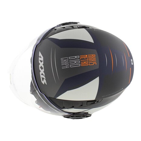 Axxis Metro S jethelm Bird mat blauw wit grijs
