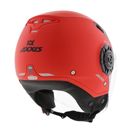 Axxis Metro S jethelm solid mat rood - Maat XXS - Kinderhelm voor scooter &amp; motor