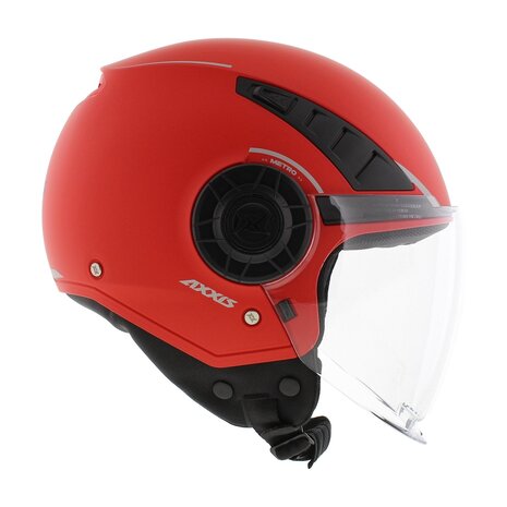 Axxis Metro S jethelm solid mat rood - Maat XXS - Kinderhelm voor scooter &amp; motor