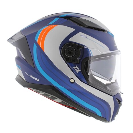 Axxis Panther SV integraalhelm Tribute C7 mat blauw