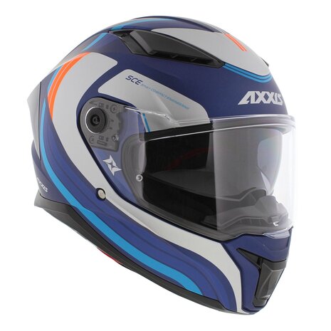 Axxis Panther SV integraalhelm Tribute C7 mat blauw