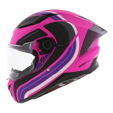 Axxis Panther SV integraalhelm Tribute mat roze