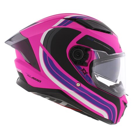 Axxis Panther SV integraalhelm Tribute mat roze