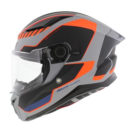 Axxis Panther SV integraalhelm Gale C4 mat fluor oranje zwart grijs