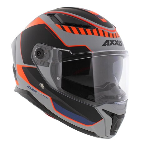 Axxis Panther SV integraalhelm Gale C4 mat fluor oranje zwart grijs