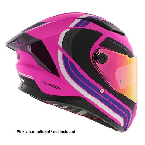 Axxis Panther SV integraalhelm Tribute mat roze