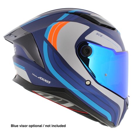 Axxis Panther SV integraalhelm Tribute C7 mat blauw