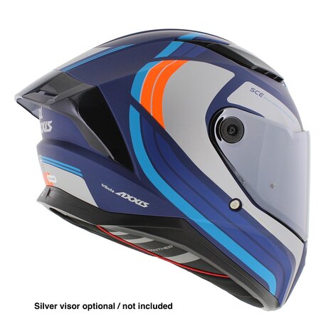 Axxis Panther SV integraalhelm Tribute C7 mat blauw