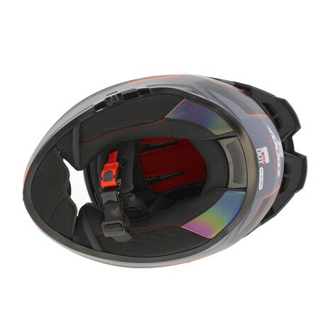 Axxis Hawk SV Evo Integraal helm Titan B4 mat zwart oranje grijs