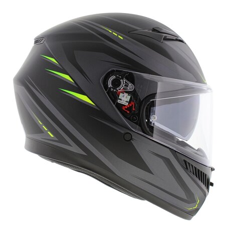 AGV K3 motorhelm Syth mat zwart fluo geel