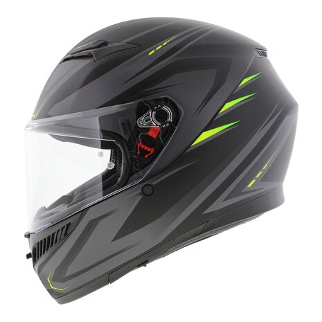 AGV K3 motorhelm Syth mat zwart fluo geel